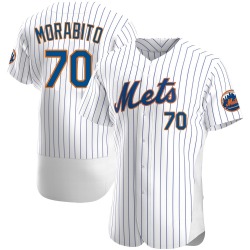 Nick Morabito New York Mets Men's Authentic Home Jersey - White