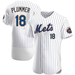 Nick Plummer New York Mets Men's Authentic Home Jersey - White