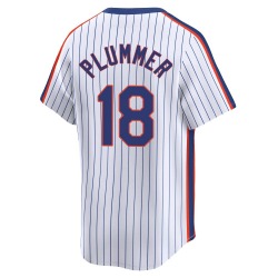 Nick Plummer New York Mets Youth Limited Cooperstown Collection Jersey - White