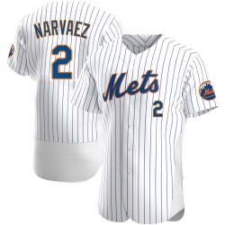 Omar Narvaez New York Mets Men's Authentic Home Jersey - White