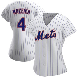Patrick Mazeika New York Mets Women's Authentic Home Jersey - White