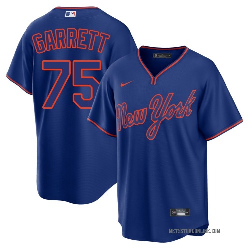 Reed Garrett New York Mets Youth Replica Alternate 2 Jersey - Royal