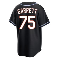 Reed Garrett New York Mets Youth Replica Fashion Out Jersey - Black