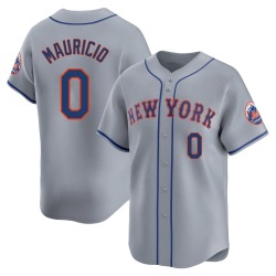 Ronny Mauricio New York Mets Men's Limited Away Jersey - Gray