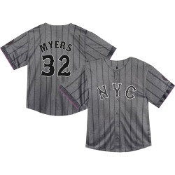 Tobias Myers New York Mets Toddler Limited Graphite 2024 City Connect Jersey -