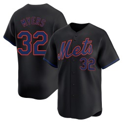 Tobias Myers New York Mets Youth Limited Alternate Jersey - Black