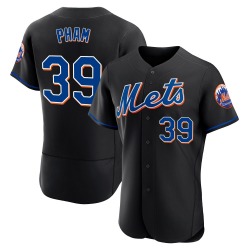 Tommy Pham New York Mets Men's Authentic 2022 Alternate Jersey - Black