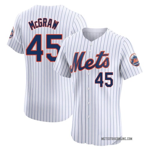 Tug McGraw New York Mets Men's Elite Home Jersey - White
