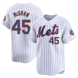 Tug McGraw New York Mets Men's Limited Home Jersey - White