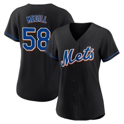 Tylor Megill New York Mets Women's Replica 2022 Alternate Jersey - Black