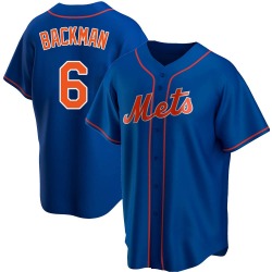 Wally Backman New York Mets Men's Replica Alternate Jersey - Royal