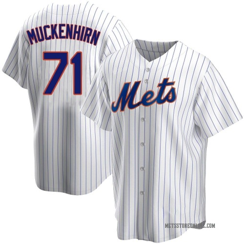 Zach Muckenhirn New York Mets Men's Replica Home Jersey - White