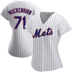 Zach Muckenhirn New York Mets Women's Replica Home Jersey - White